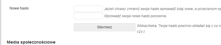 Zmiana hasła