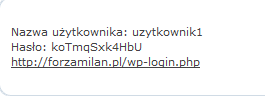 Mail aktywujący konto