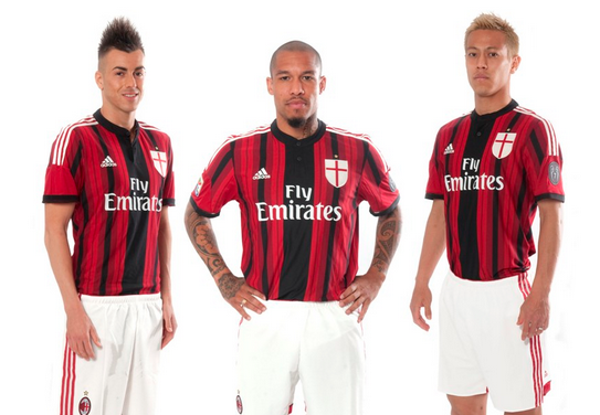 Nowe koszulki Milanu, te na sezon 2013/2014