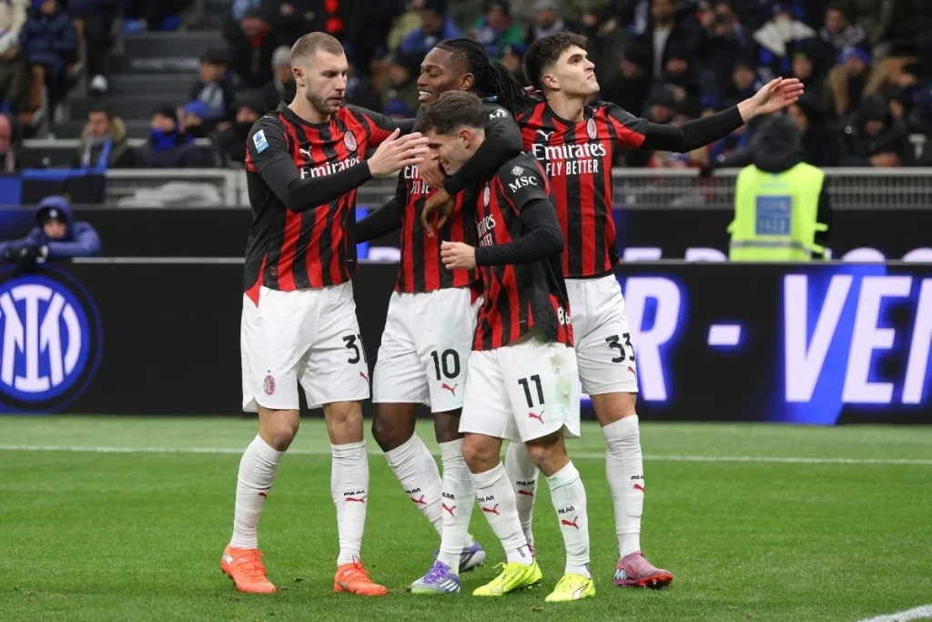 AC Milan – Genoa CFC szczegółowe statystyki. Dane drużyn i piłkarzy (08.01.2026) AC Milan - piłkarze 1 2025